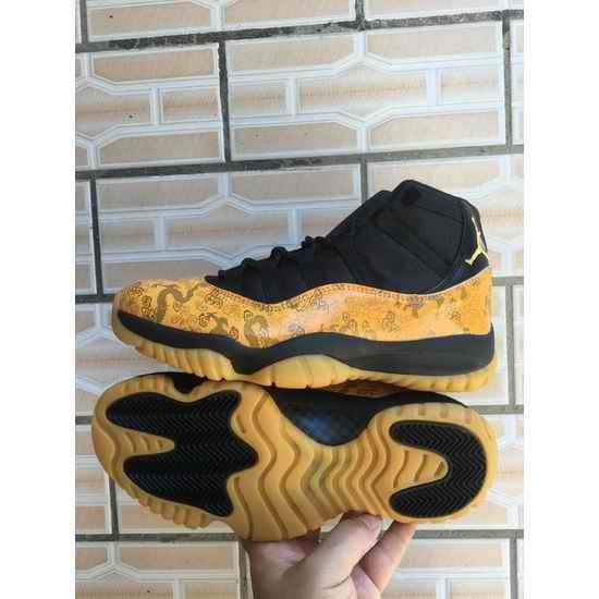 Air Jordan 11 Retro Yellow Dragon Men Shoes